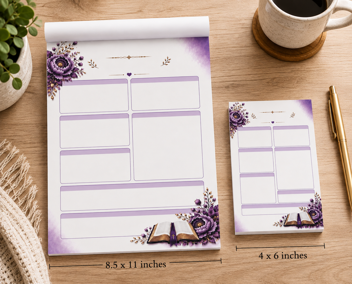 Flower Bible Notepad Bundle
