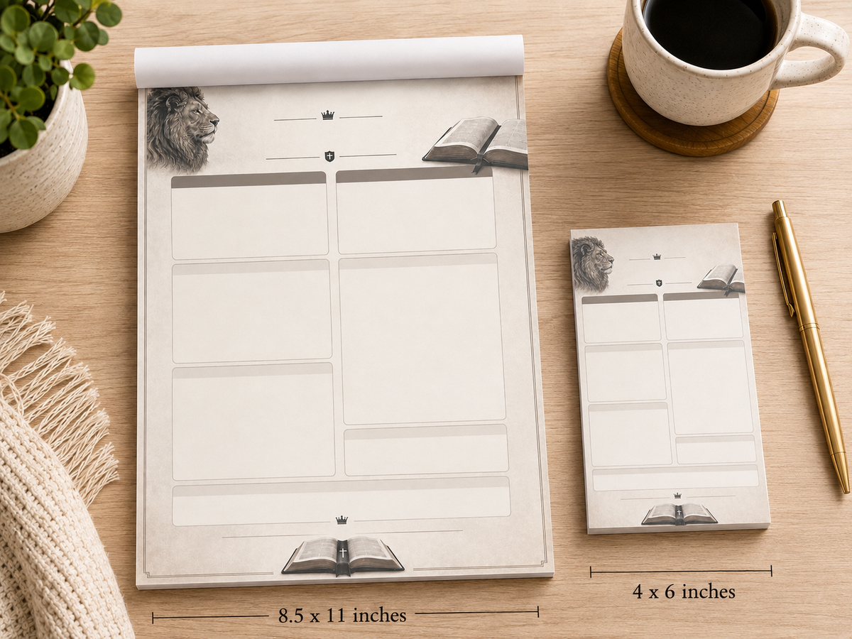 Lion Bible Notepad Bundle